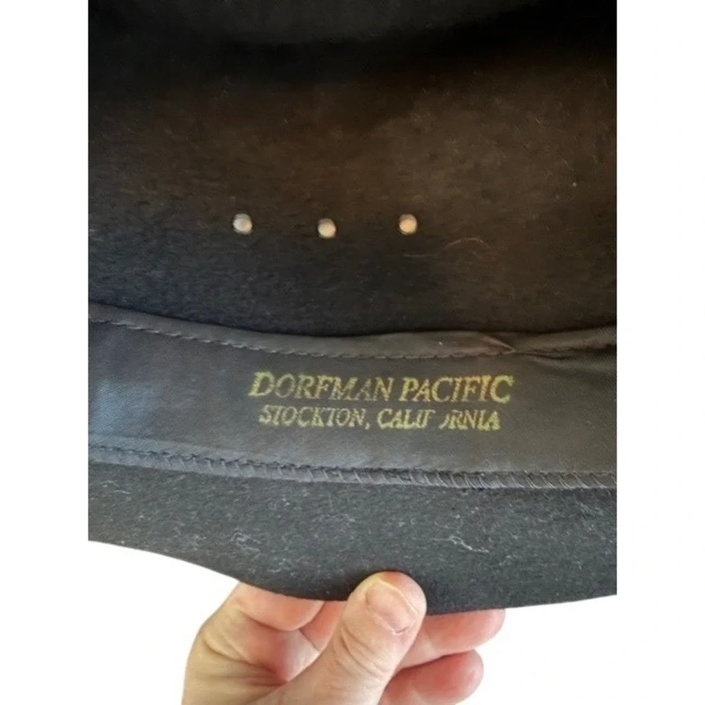 Dorfman Pacific Black Wool Felt Cowboy Hat XLarge Outdoor Rancher Style WPL 4384